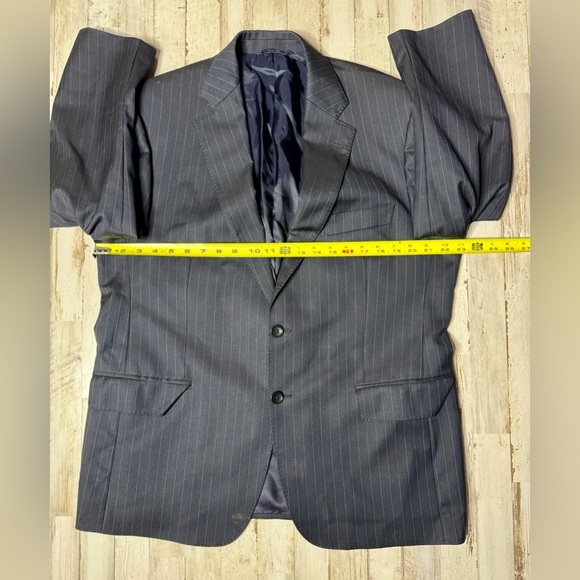 Brooks Brothers 1818 Regent Blazer Mens 44S  Navy Blue Virgin Wool Career Read* - Picture 4 of 12